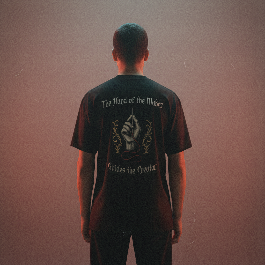 "The Hand Of The Maker" Oversized Heavyweight T Shirt