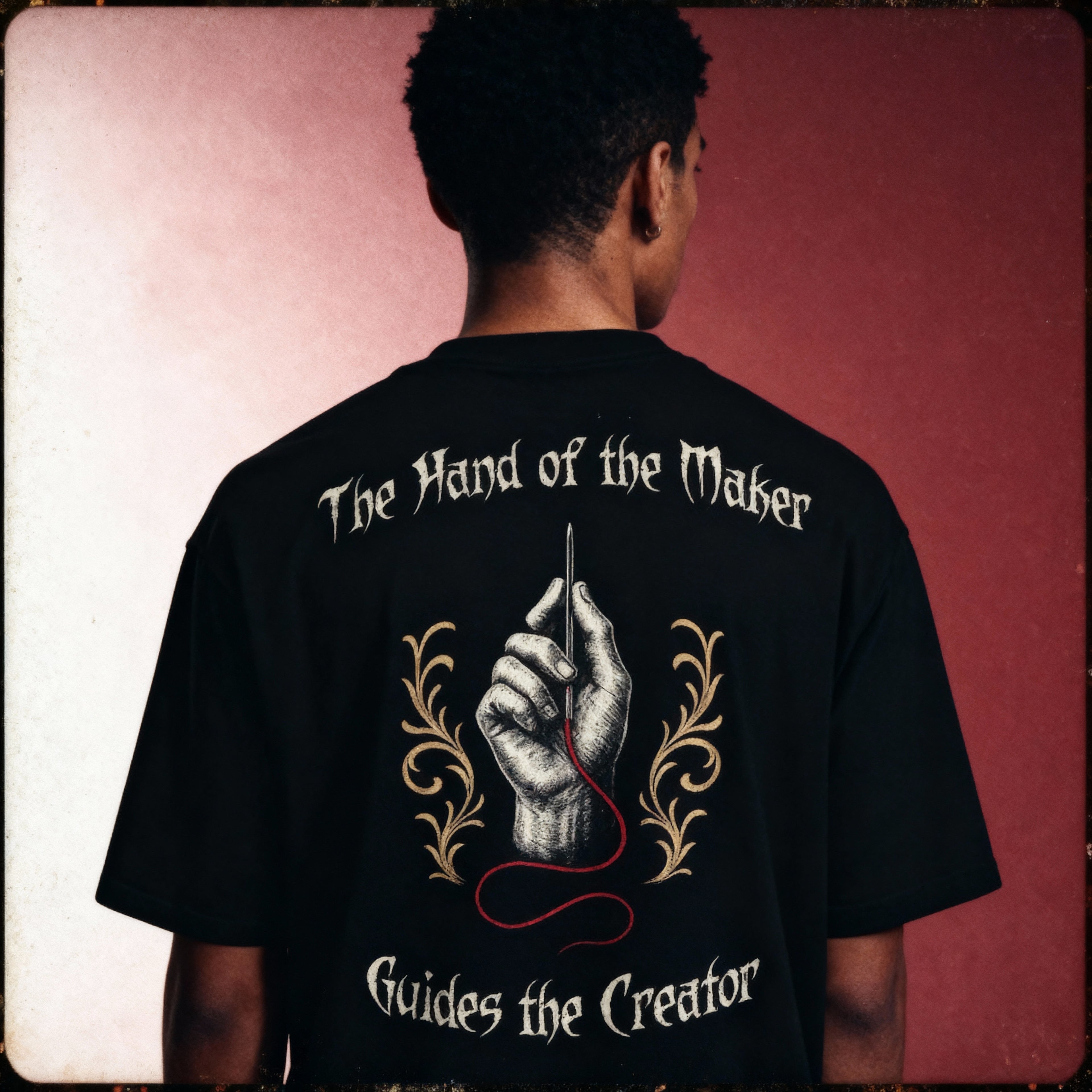 "The Hand Of The Maker" Oversized Heavyweight T Shirt