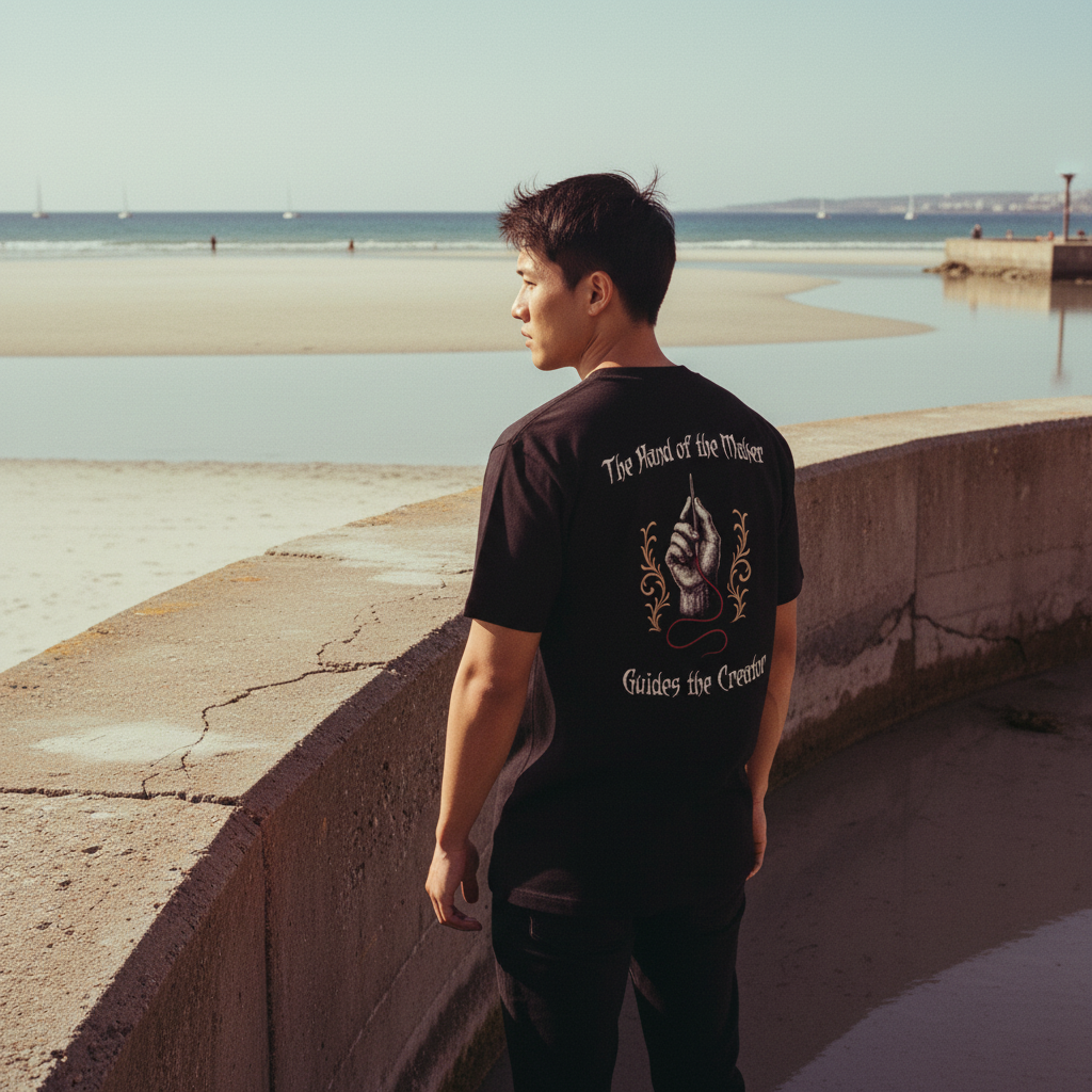 "The Hand Of The Maker" Oversized Heavyweight T Shirt